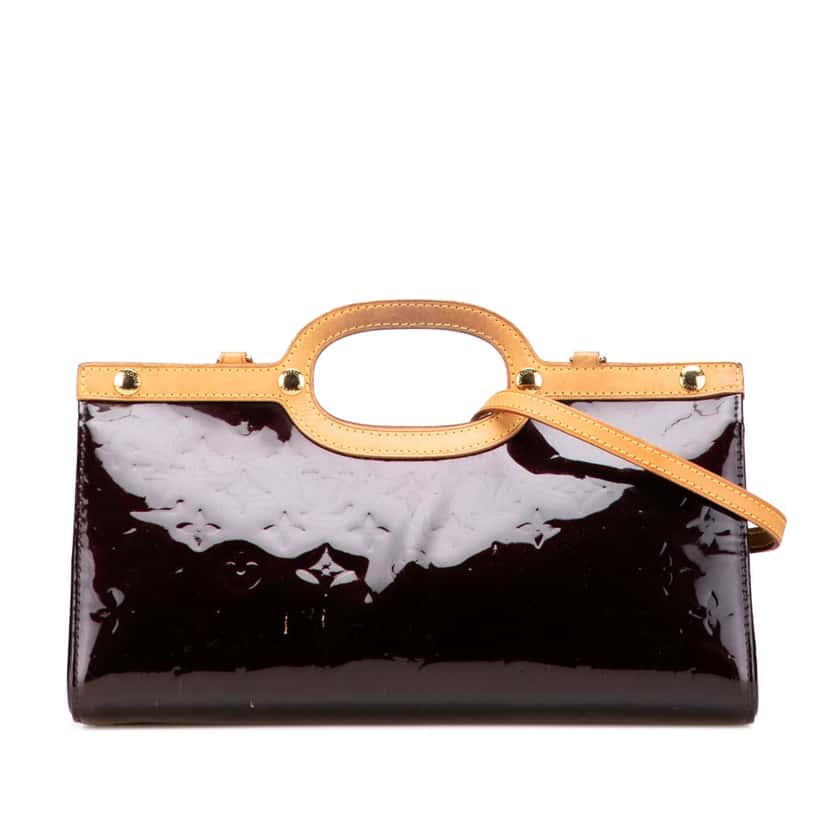 Louis Vuitton Monogram Vernis Roxbury Drive Purple Leather Good condition - Front View