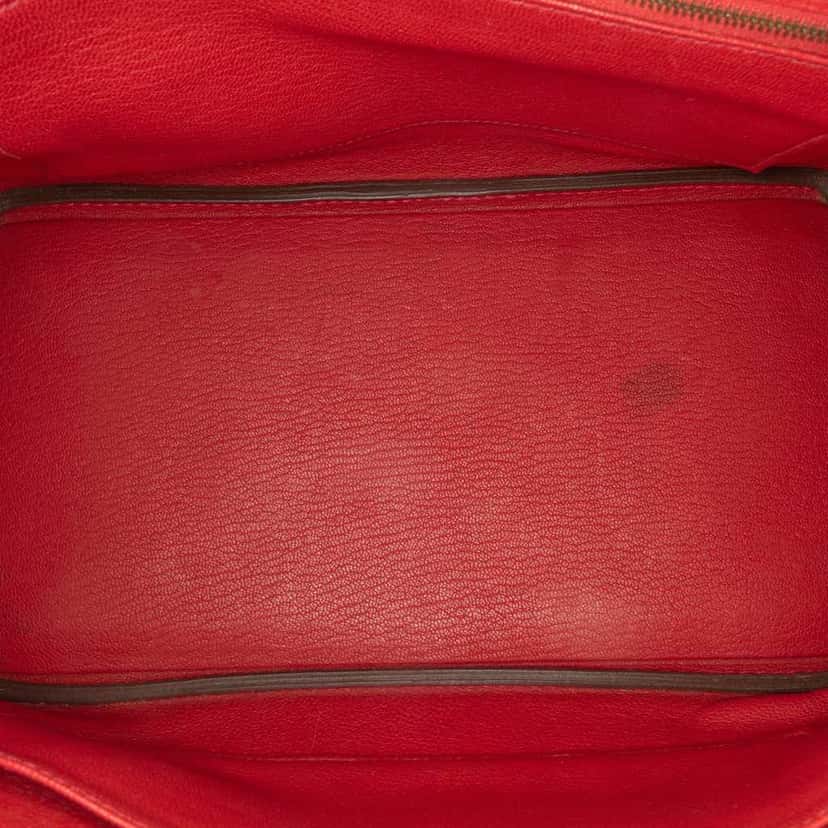 Hermès Epsom Birkin Retourne 30 Red Leather Good condition - Model View