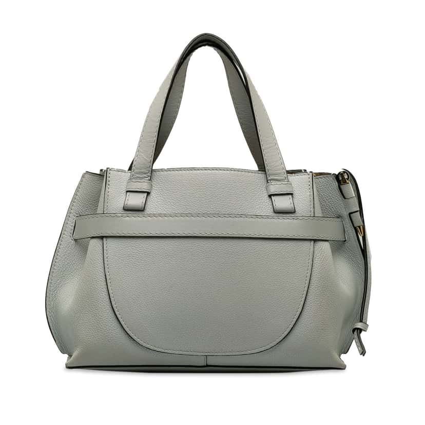 Loewe Mini Gate Top Handle Satchel Grey Leather Good condition - Inside View