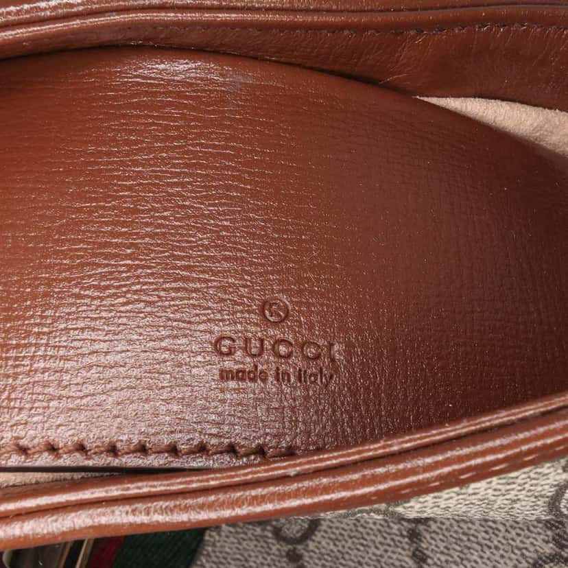 Gucci Mini GG Supreme Jackie 1961 Crossbody Brown Canvas Good condition - Box View