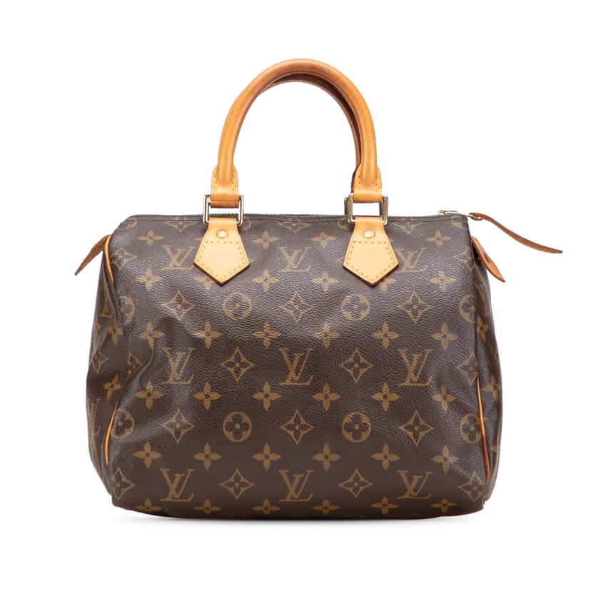 Louis Vuitton Monogram Speedy 25 Brown Canvas Good condition - Front View