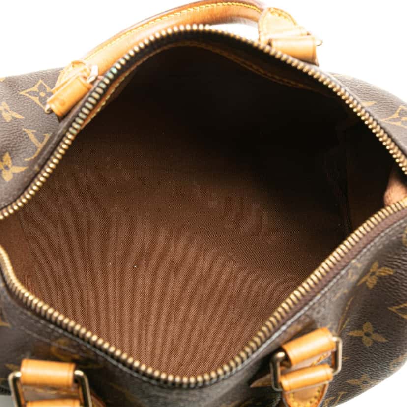 Louis Vuitton Monogram Speedy 25 Brown Canvas Good condition - Model View