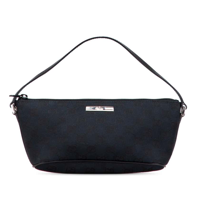 Gucci GG Canvas Boat Blue Canvas Good condition - Front View