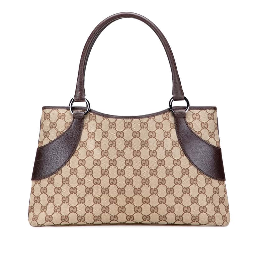 Gucci GG Canvas Tote Brown Canvas Good condition - Front View