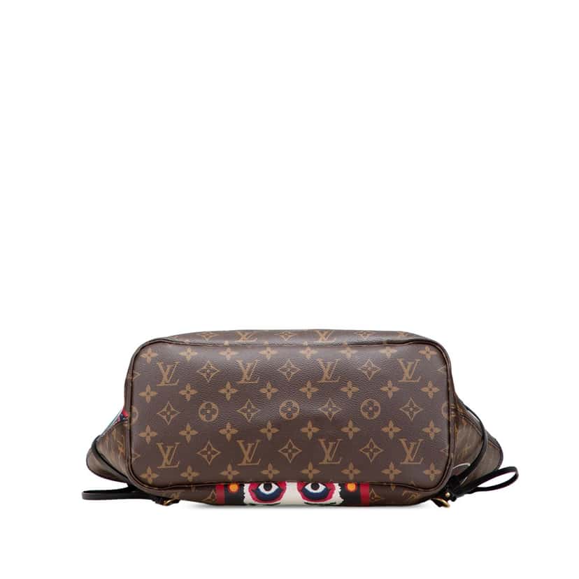 Louis Vuitton Monogram Kabuki Neverfull MM Brown Canvas Fair condition - Inside View