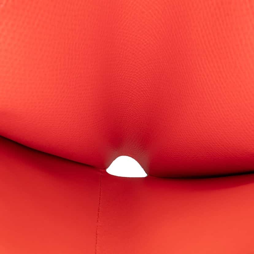 Hermès Medium Epsom Kelly Depliant Wallet Red Leather Good condition - Box View