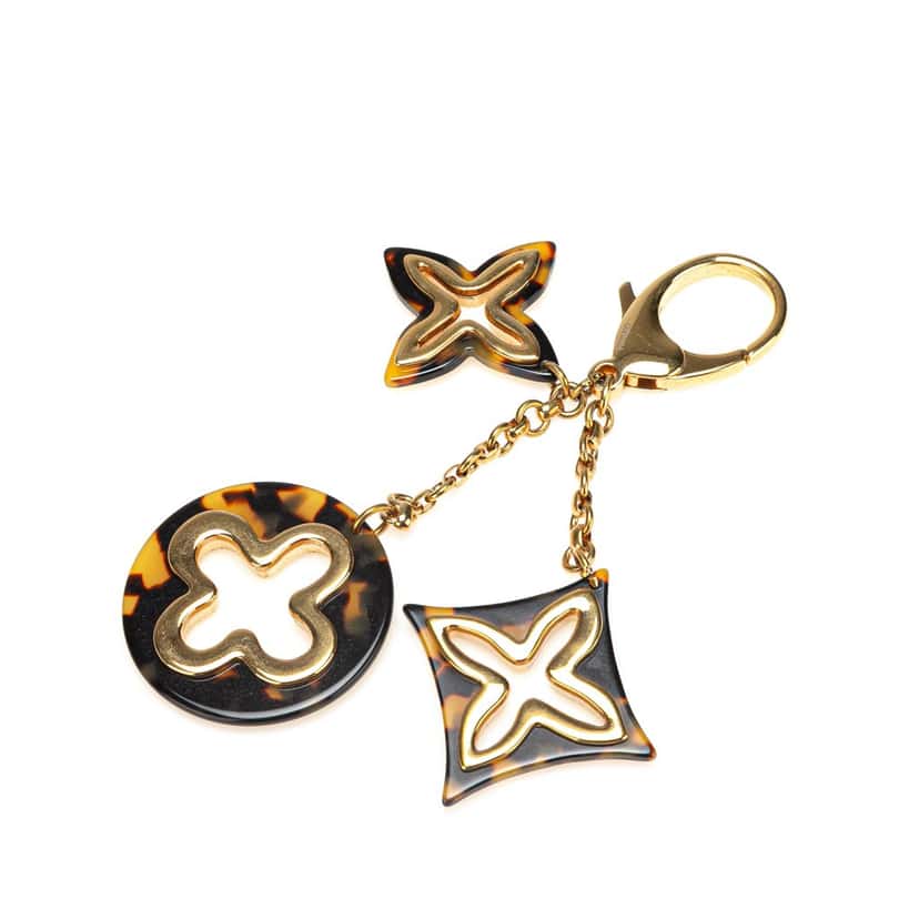 Louis Vuitton Gold Plated And Resin Insolence Bag Charm Brown Good condition - Front View