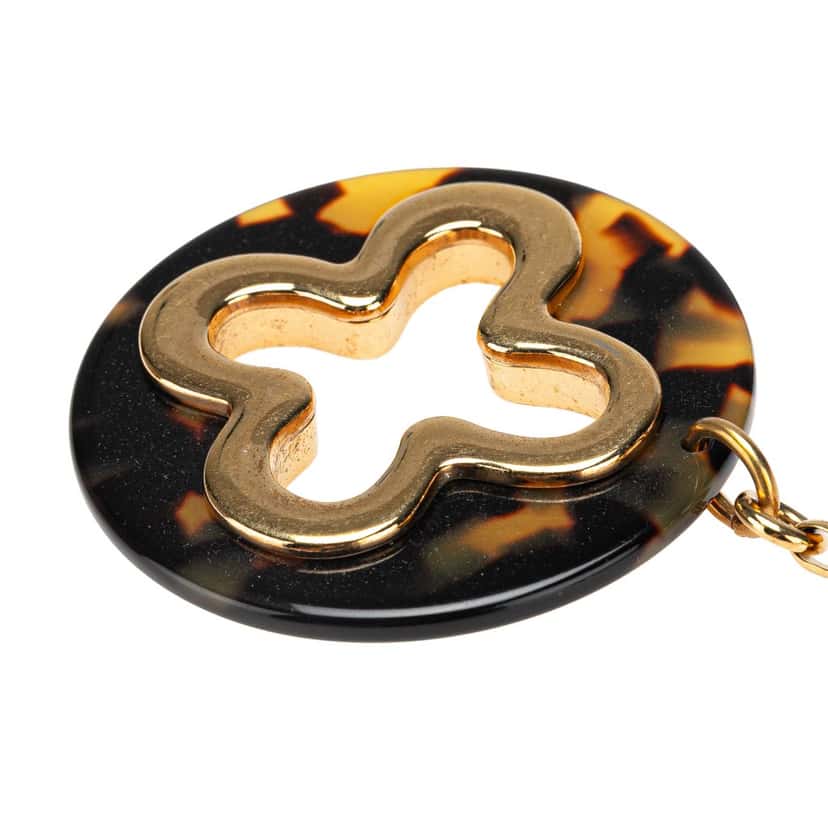 Louis Vuitton Gold Plated And Resin Insolence Bag Charm Brown Good condition - Box View
