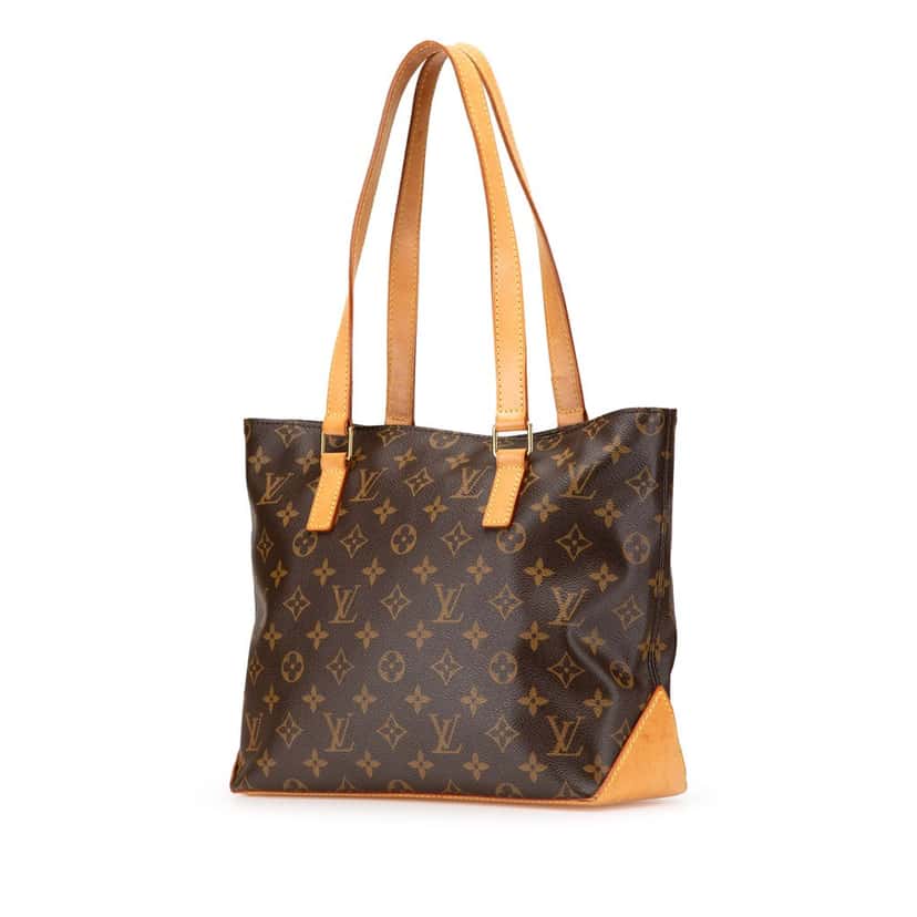 Louis Vuitton Monogram Cabas Piano Brown Canvas Good condition - Back View