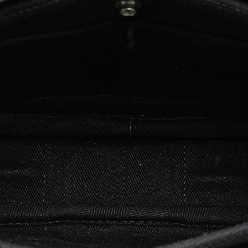 Hermès Toile and Swift Valparaiso Long PM Black Canvas Good condition - Model View