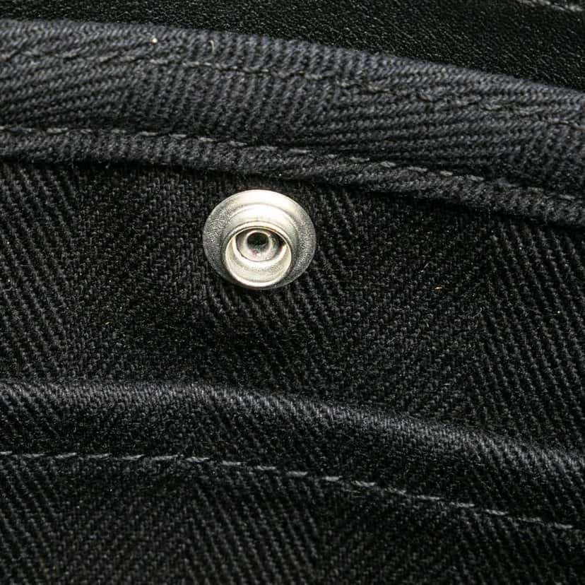 Hermès Toile and Swift Valparaiso Long PM Black Canvas Good condition - Box View