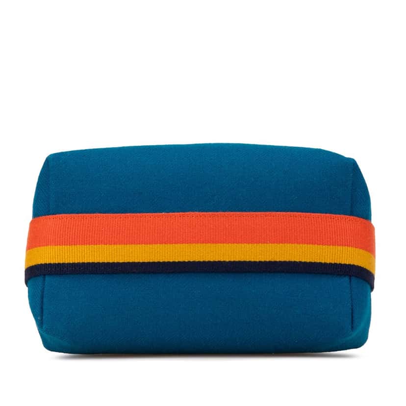 Hermès Small Toile Bride A Brac Blue Canvas Good condition - Inside View