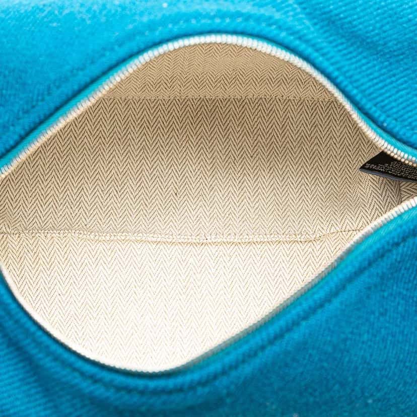 Hermès Small Toile Bride A Brac Blue Canvas Good condition - Model View