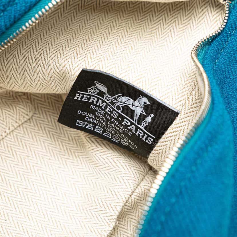 Hermès Small Toile Bride A Brac Blue Canvas Good condition - Box View