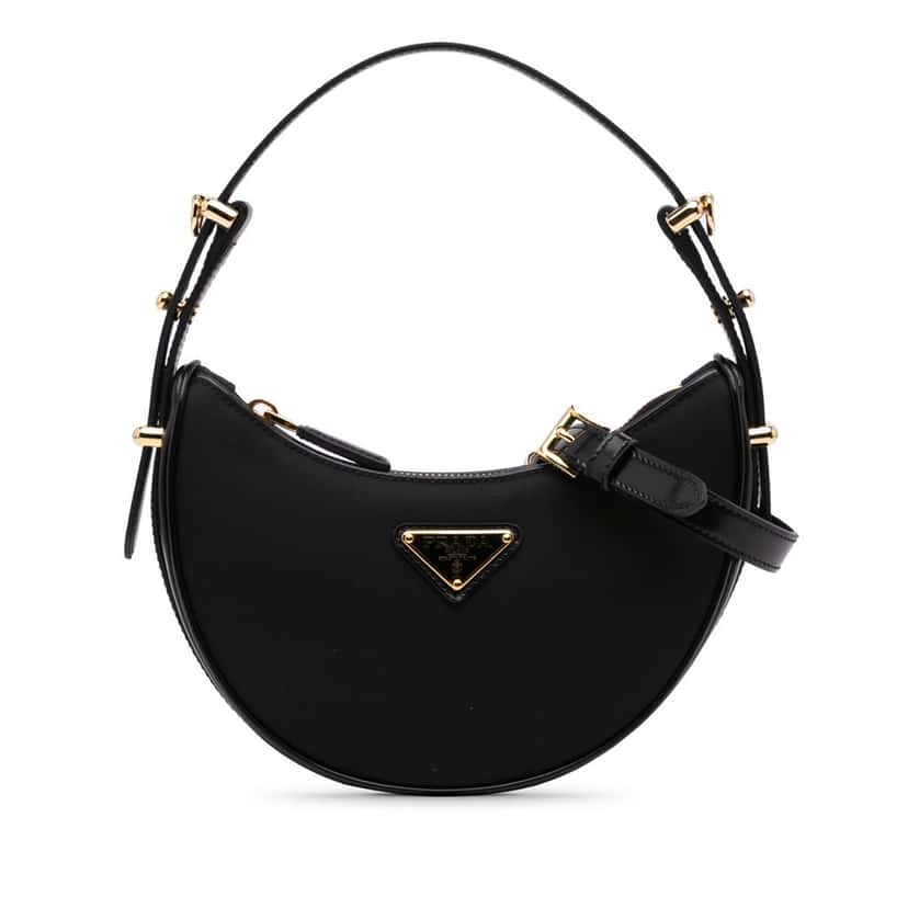 Prada Mini Re-Nylon Arque Bag Black Good condition - Front View