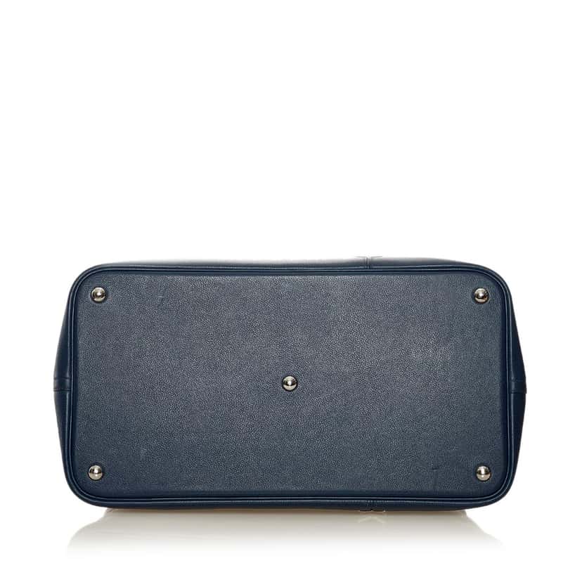 Hermès Baseball Bolide Bag Blue Leather Good condition - Model View