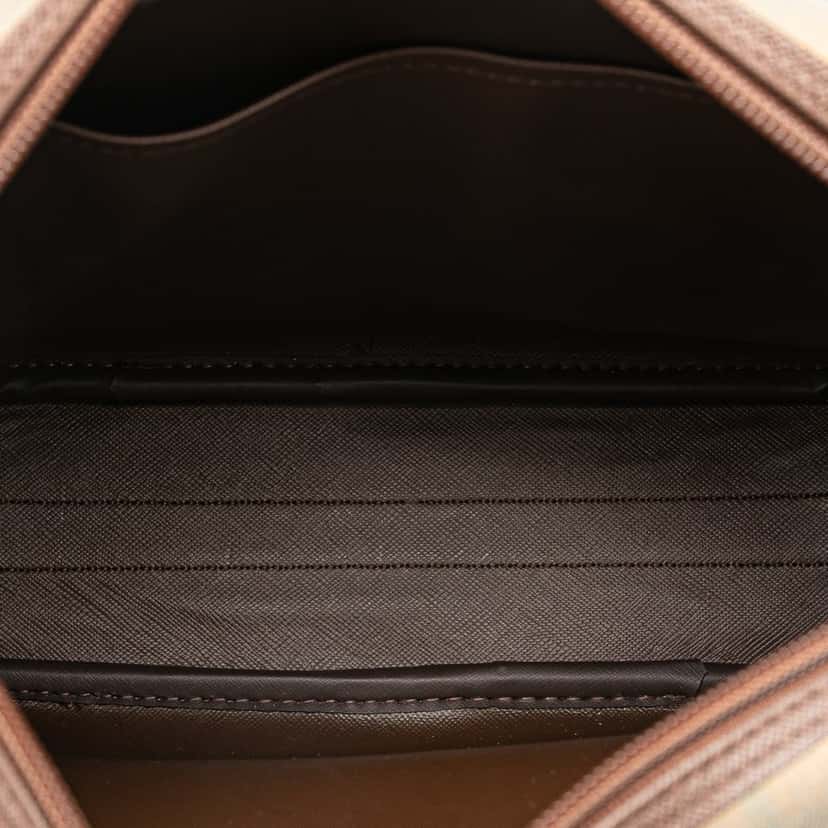 Burberry Vintage Check Canvas Crossbody Brown Canvas Good condition - Box View