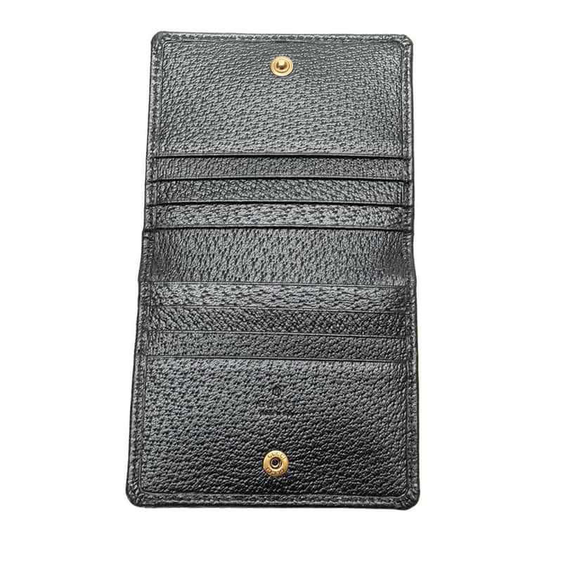 Gucci GG Marmont Leather Double Belt Bag Black Leather Good condition - Box View