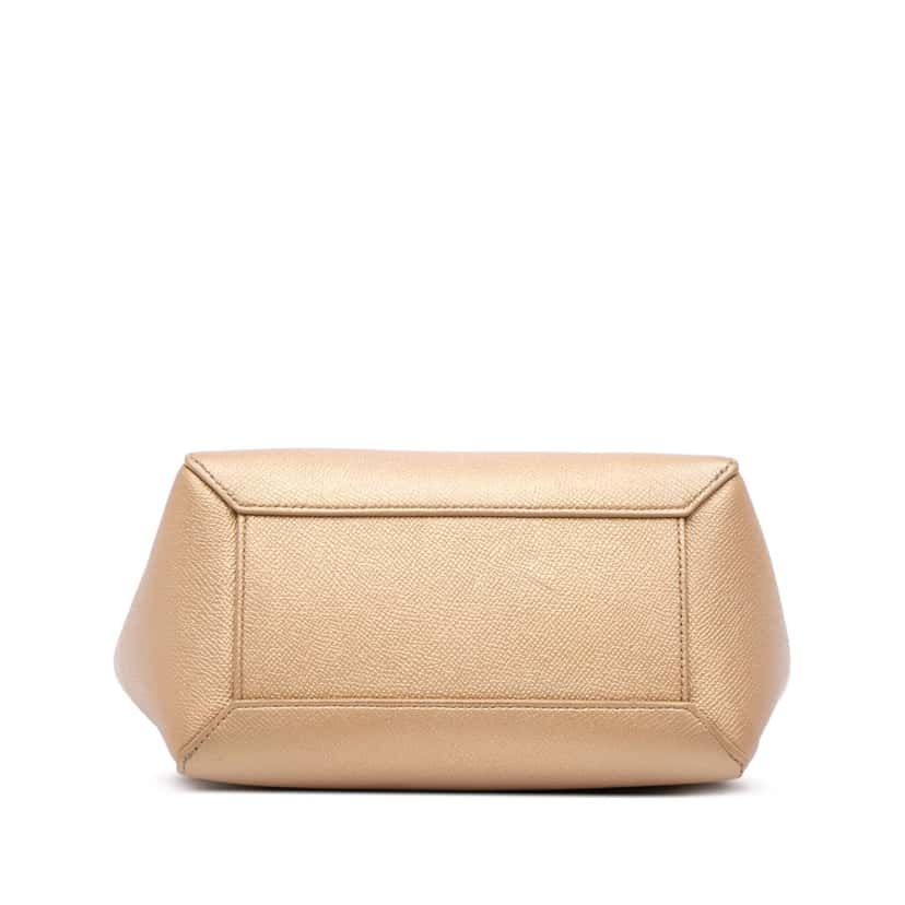 Celine Nano Grained Calfskin Belt Bag Gold Leather Very good condition - Inside View