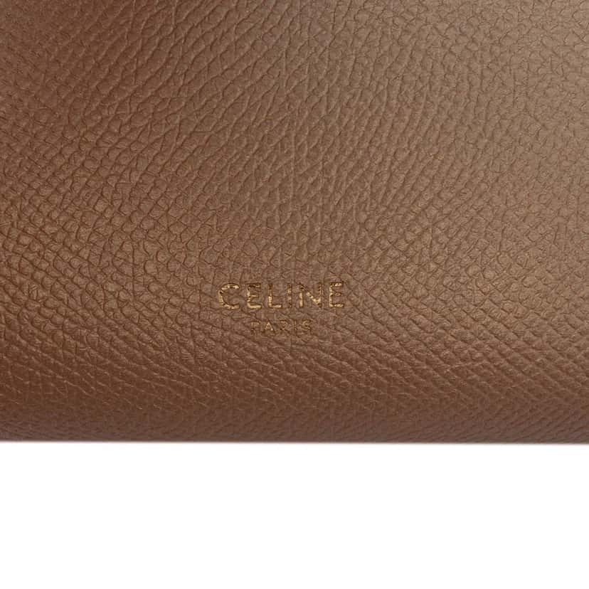 Celine Nano Grained Calfskin Belt Bag Gold Leather Very good condition - Box View