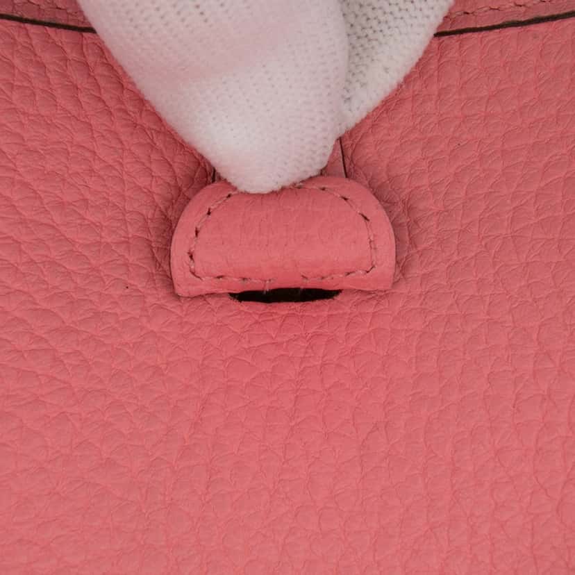 Hermès Clemence Evelyne TPM Pink Leather Fair condition - Box View
