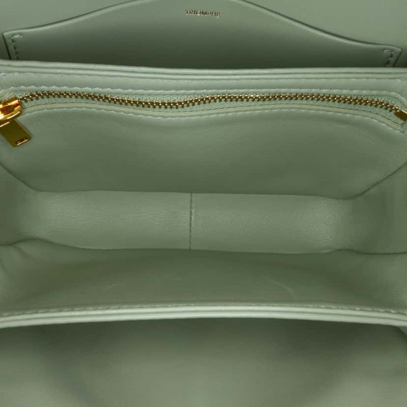 Celine Teen Triomphe Coated Canvas and Calfskin Triomphe Crossbody Brown Canvas Good condition - Model View