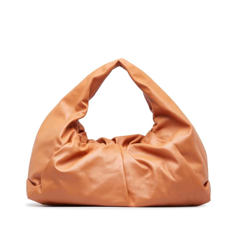 Bottega Veneta Lambskin The Shoulder Pouch Brown Leather Good condition - Front View