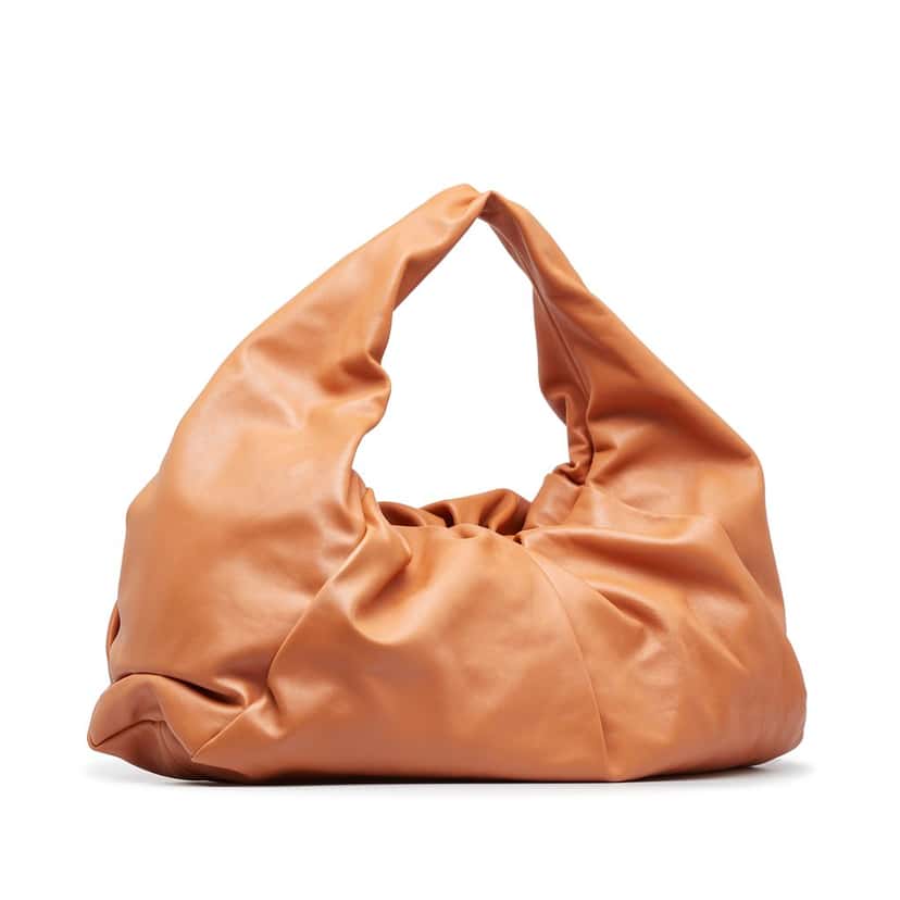 Bottega Veneta Lambskin The Shoulder Pouch Brown Leather Good condition - Back View