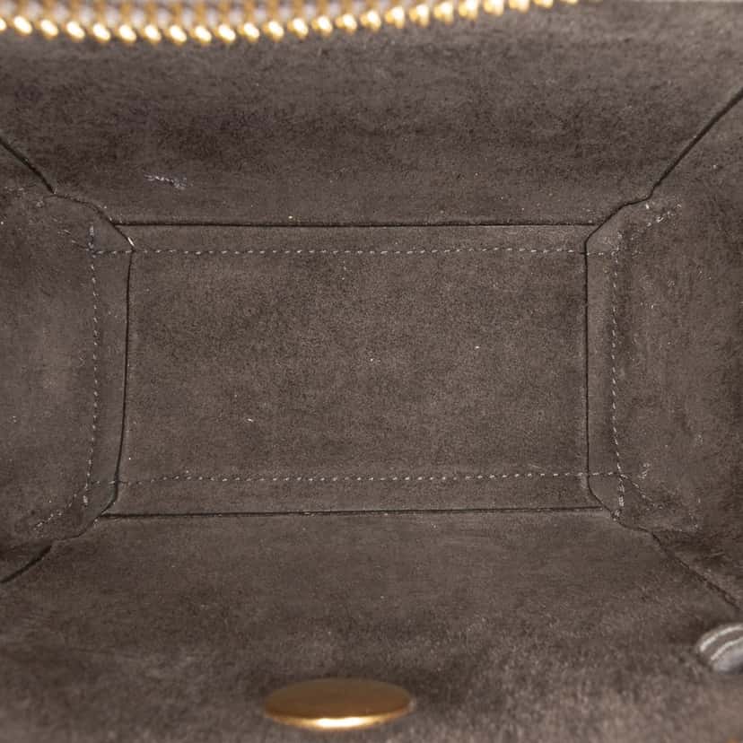 Celine Pico Grained Calfskin Belt Bag Grey Leather Good condition - Model View