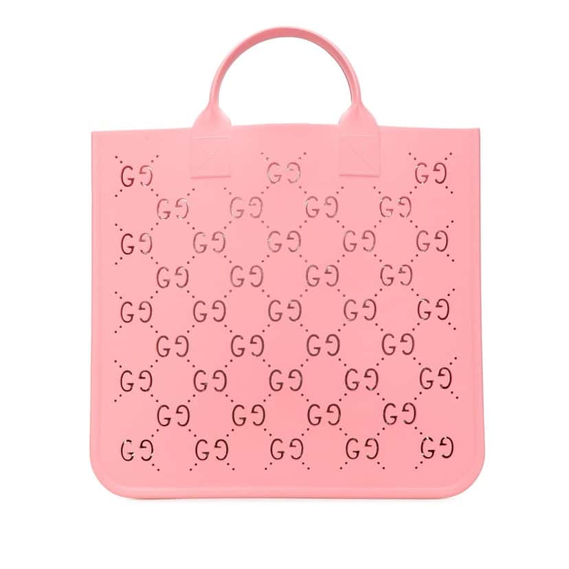 Gucci Kids GG Rubber Tote Pink Polyester Good condition - Front View