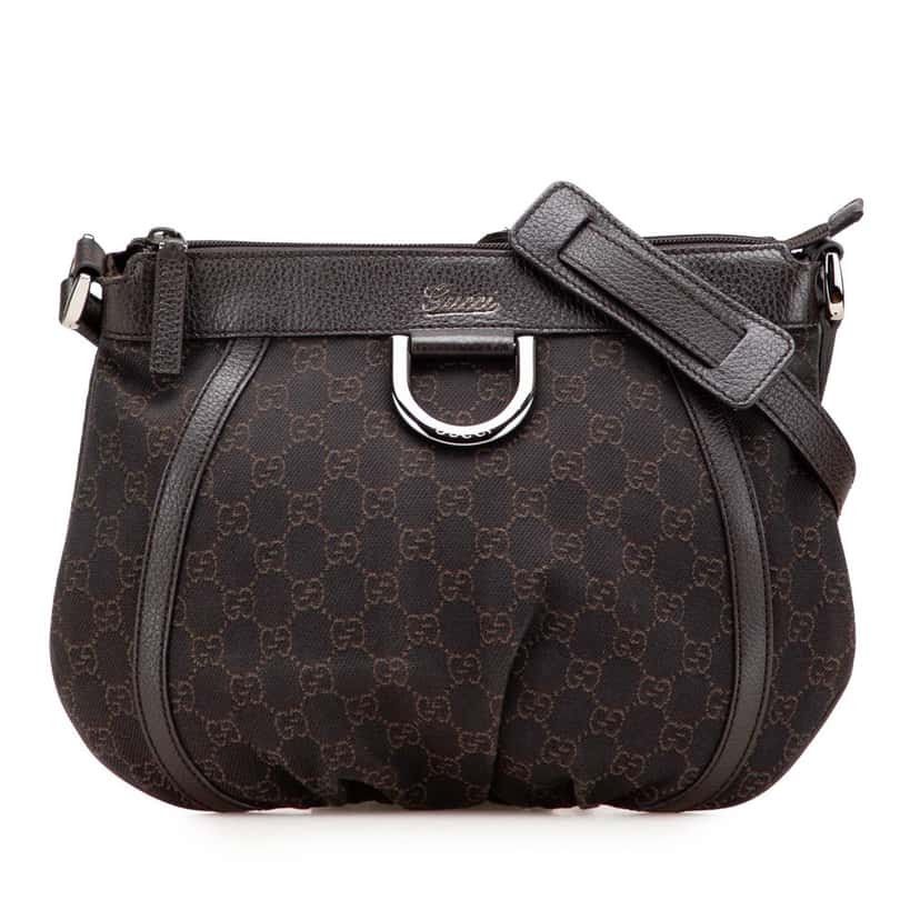 Gucci GG Canvas Abbey D Ring Crossbody Brown Canvas Good condition - Front View