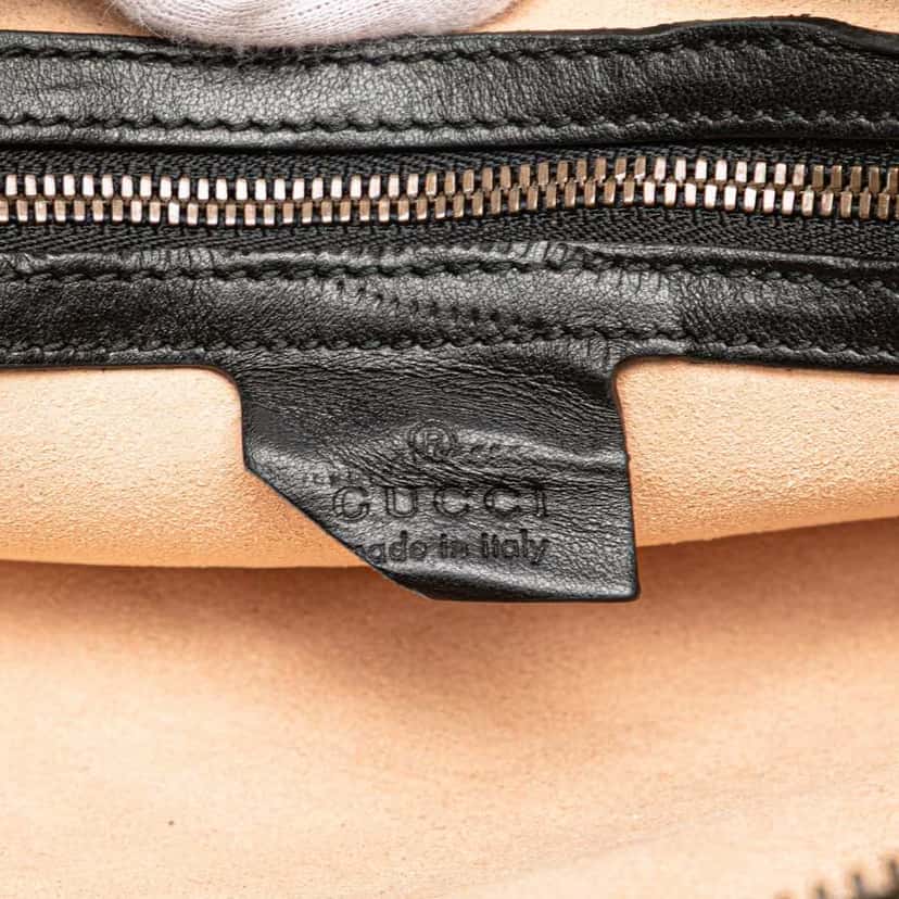 Gucci GG Marmont Square Matelasse Leather Belt Bag Black Leather Good condition - Box View