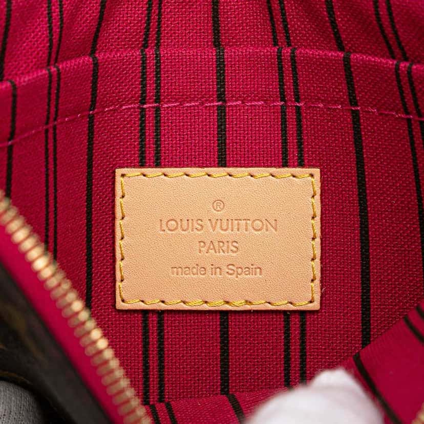 Louis Vuitton Monogram Neverfull Pouch Brown Canvas Good condition - Box View