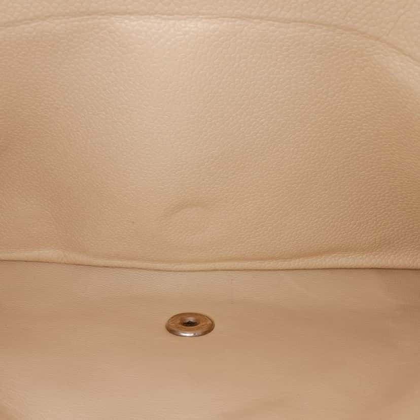 Chanel Maxi Classic Caviar Double Flap Brown Leather Good condition - Box View