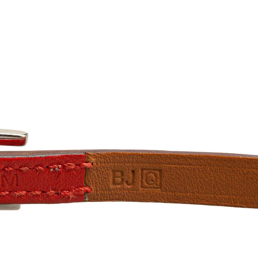 Hermès Epsom Behapi Double Tour Bracelet M Orange Leather Good condition - Box View