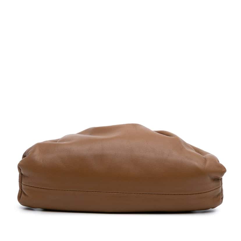 Bottega Veneta Lambskin The Mini Pouch Crossbody Brown Leather Good condition - Inside View
