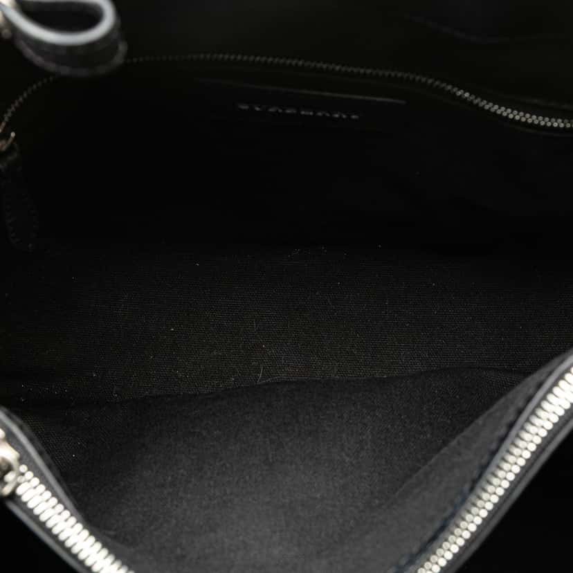 Burberry Medium House Check Canvas Banner Satchel Brown Canvas Good condition - Box View