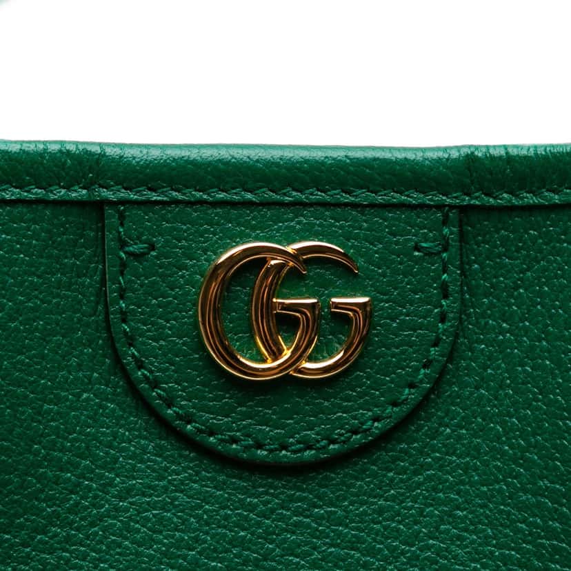 Gucci Medium Leather Ophidia Tote Green Leather Good condition - Box View