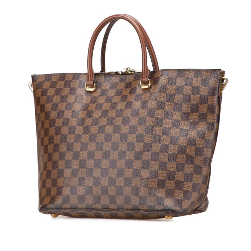 Louis Vuitton Damier Ebene Belmont MM Brown Canvas Good condition - Back View