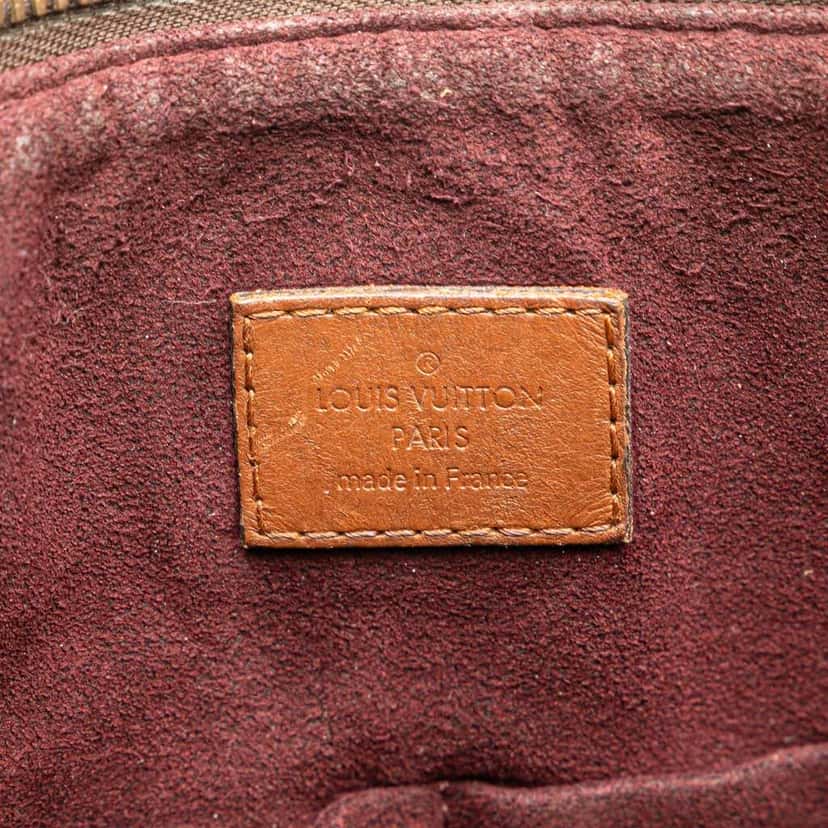 Louis Vuitton Damier Ebene Belmont MM Brown Canvas Good condition - Box View