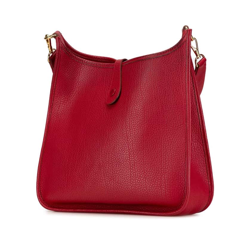 Hermès Clemence Evelyne I 33 Red Leather Good condition - Back View