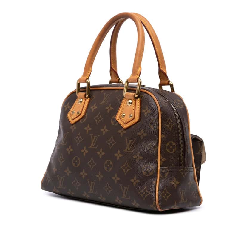 Louis Vuitton Monogram Manhattan PM Brown Canvas Good condition - Back View