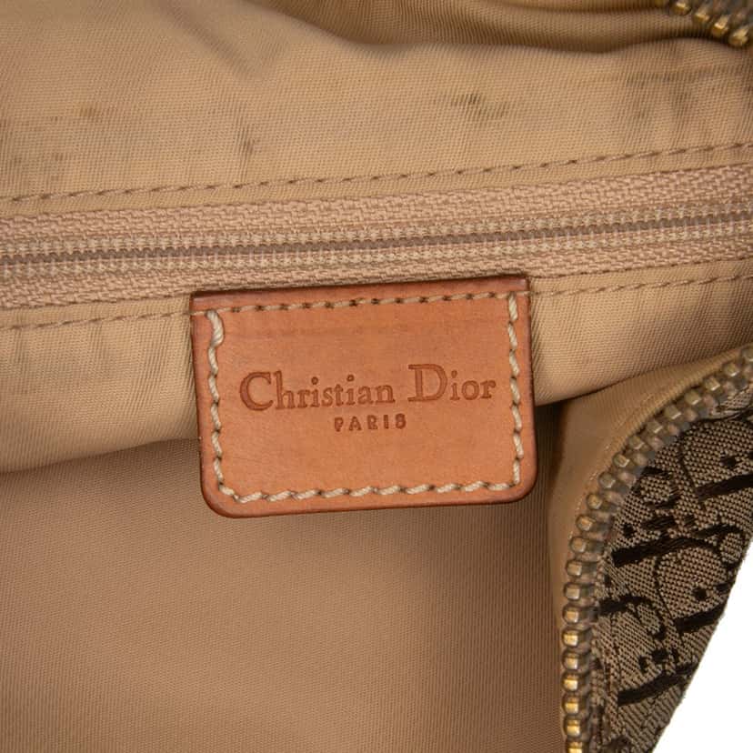 Dior Diorissimo Trotter Canvas Street Chic Hobo Brown Canvas Good condition - Box View