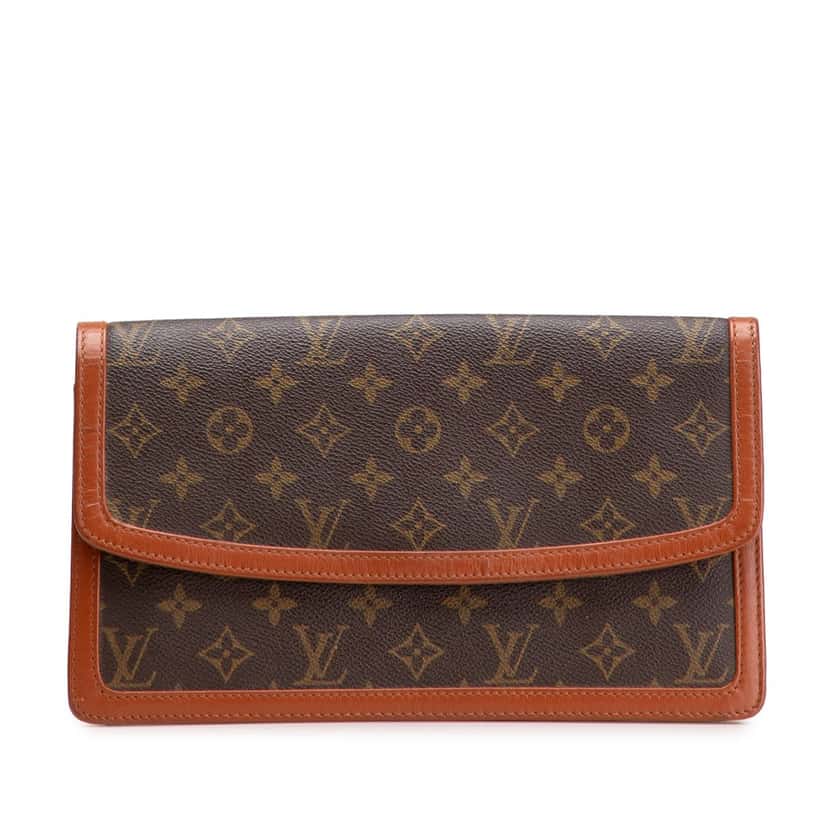 Louis Vuitton Monogram Pochette Dame GM Brown Canvas Good condition - Front View