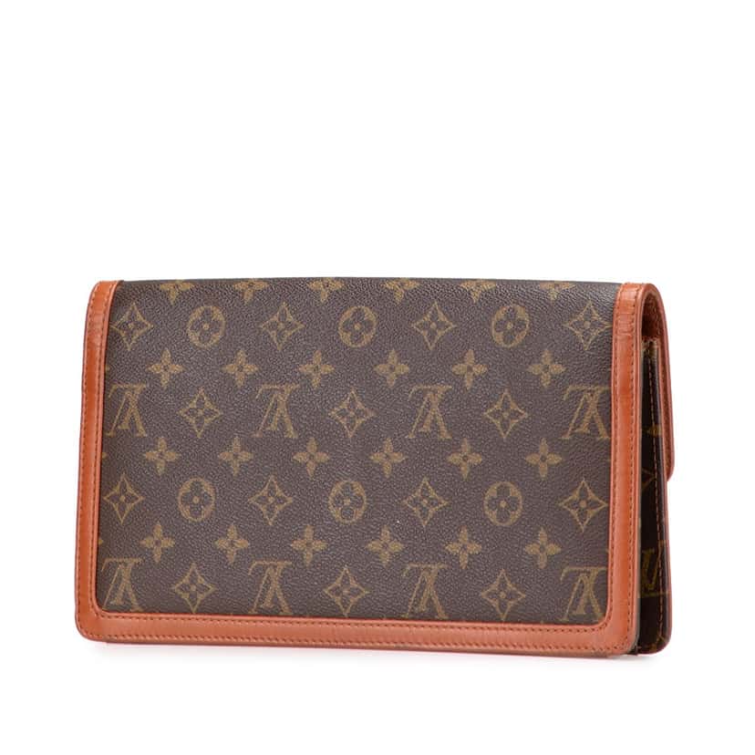 Louis Vuitton Monogram Pochette Dame GM Brown Canvas Good condition - Back View