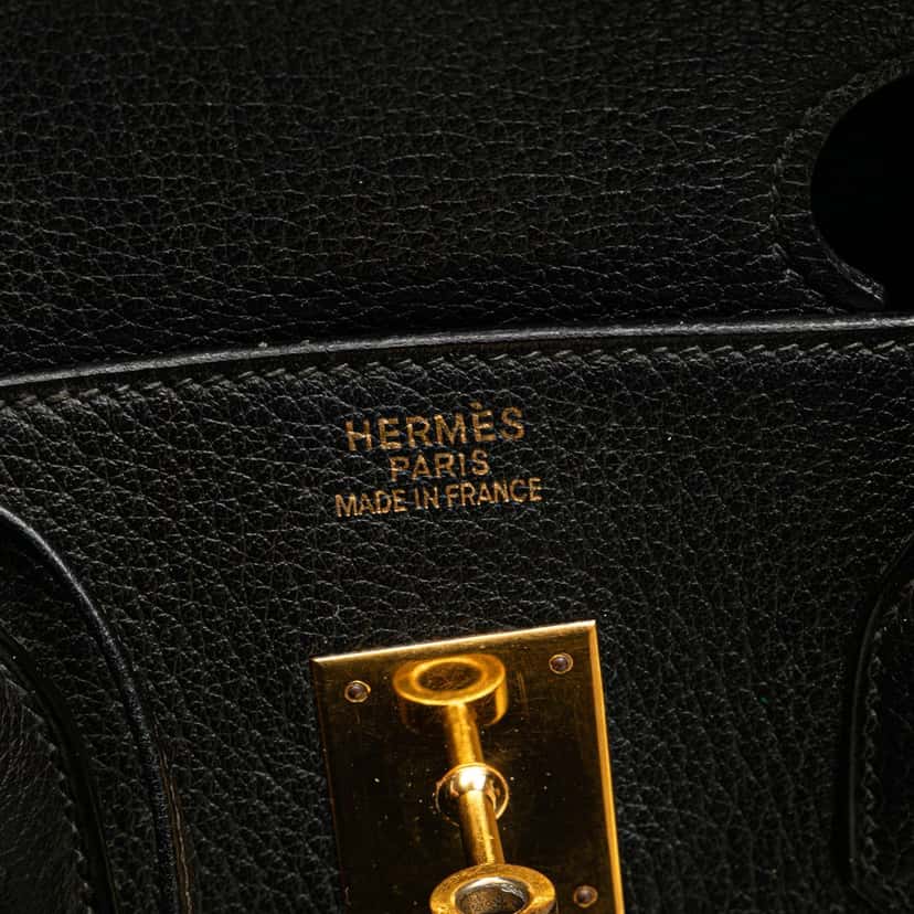 Hermès Togo Birkin Retourne 35 Black Leather Good condition - Box View