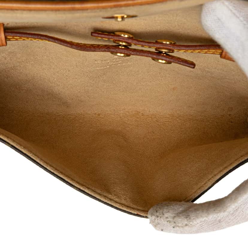 Louis Vuitton Monogram Pochette Twin PM Brown Canvas Good condition - Model View