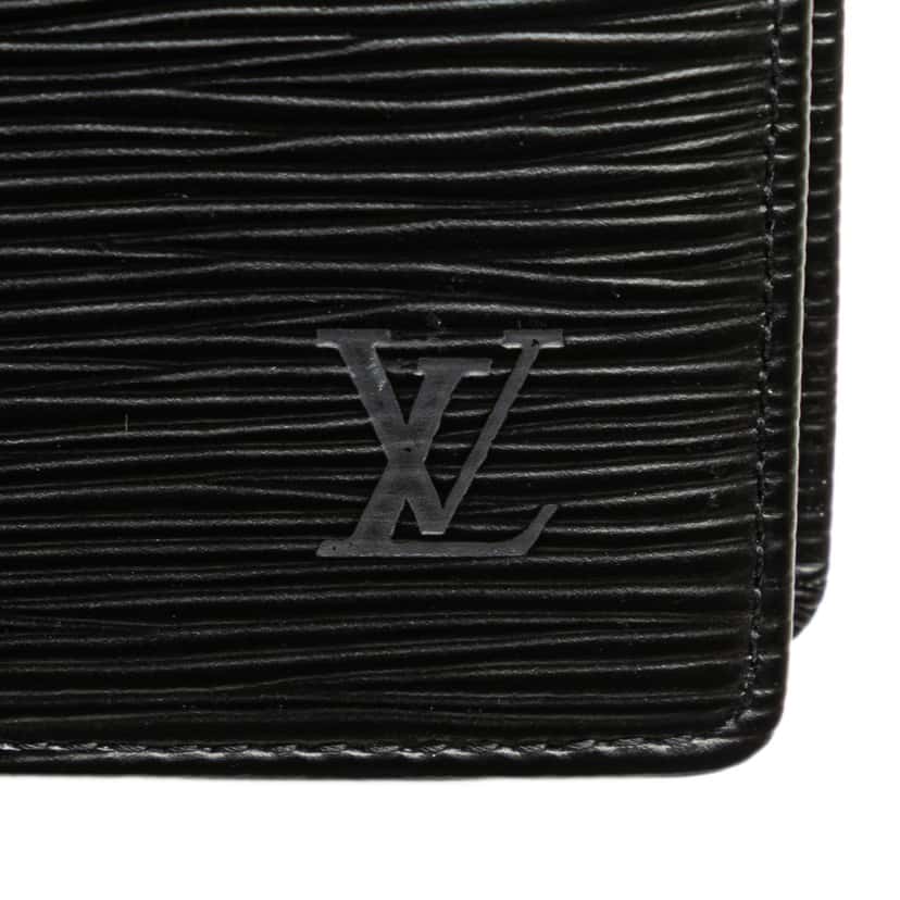 Louis Vuitton Epi Pocket Agenda Cover Black Leather Good condition - Model View