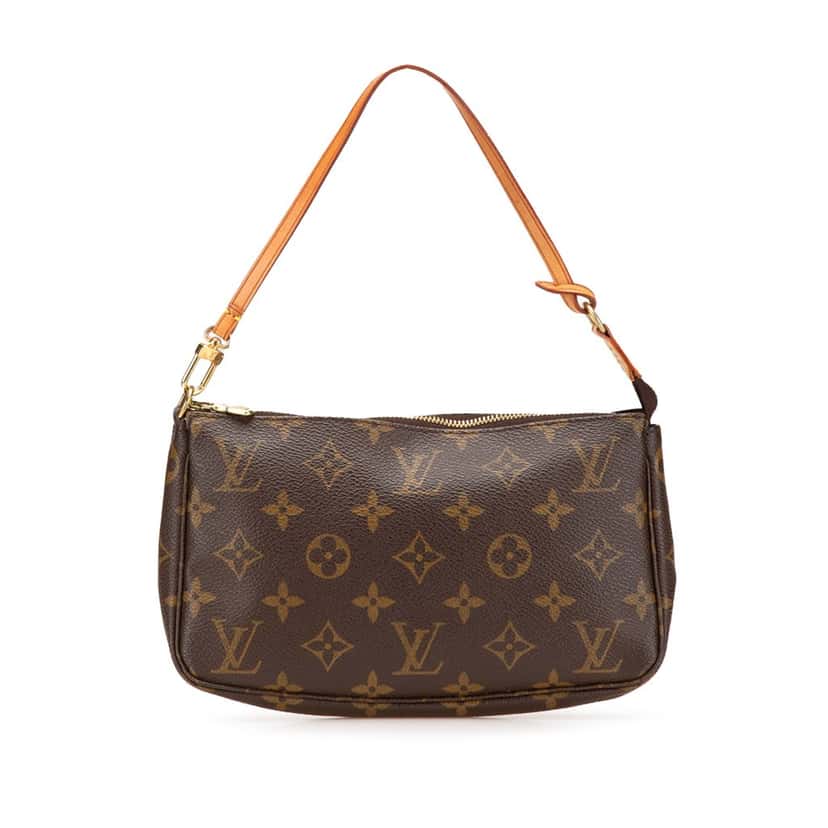 Louis Vuitton Monogram Pochette Accessoires Brown Canvas Good condition - Front View
