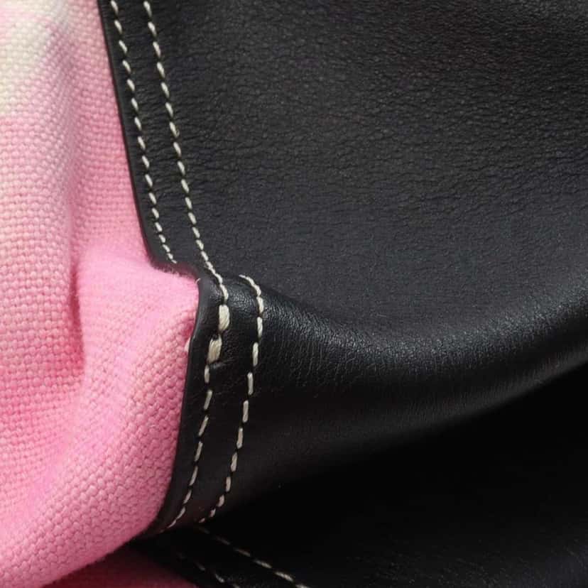 Celine Smooth Calfskin and Canvas Tie Dye Frame Tote Pink Canvas Good condition - Box View